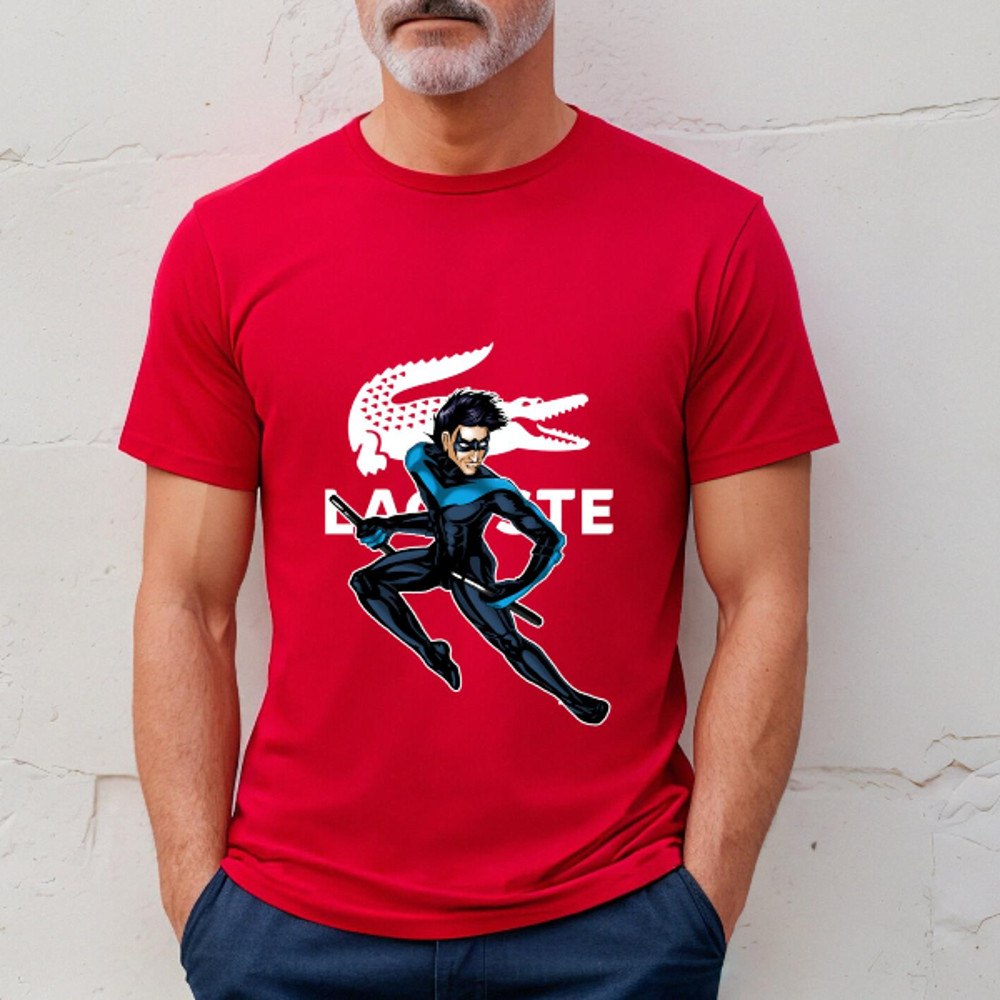 Dick Grayson Nightwing Lacoste Fan Gift TShirt03red03redjpg