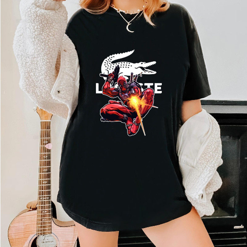 Deadpool Lacoste Fan Gift TShirt04gblack04gblackjpg