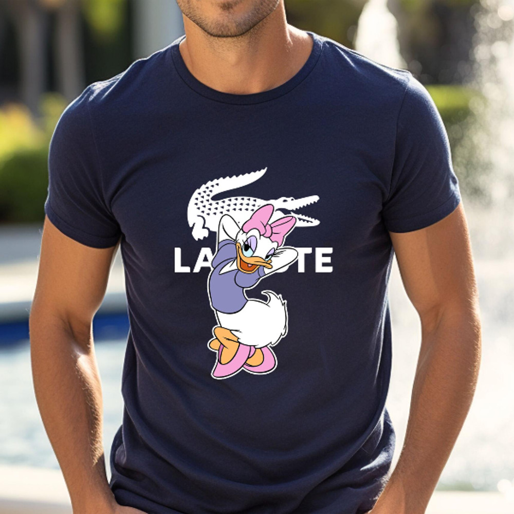 Daisy Duck Disney Lacoste Fan Gift TShirt02navy02navyjpg