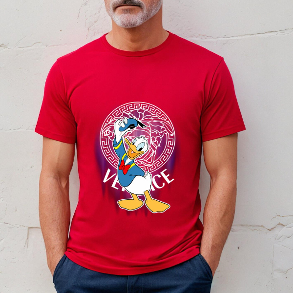 Donald Duck  Disney Versace Fan Gift TShirt03red03redjpg