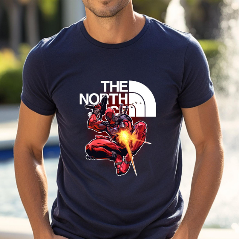 Deadpool The North Face Fan Gift TShirt02navy02navyjpg