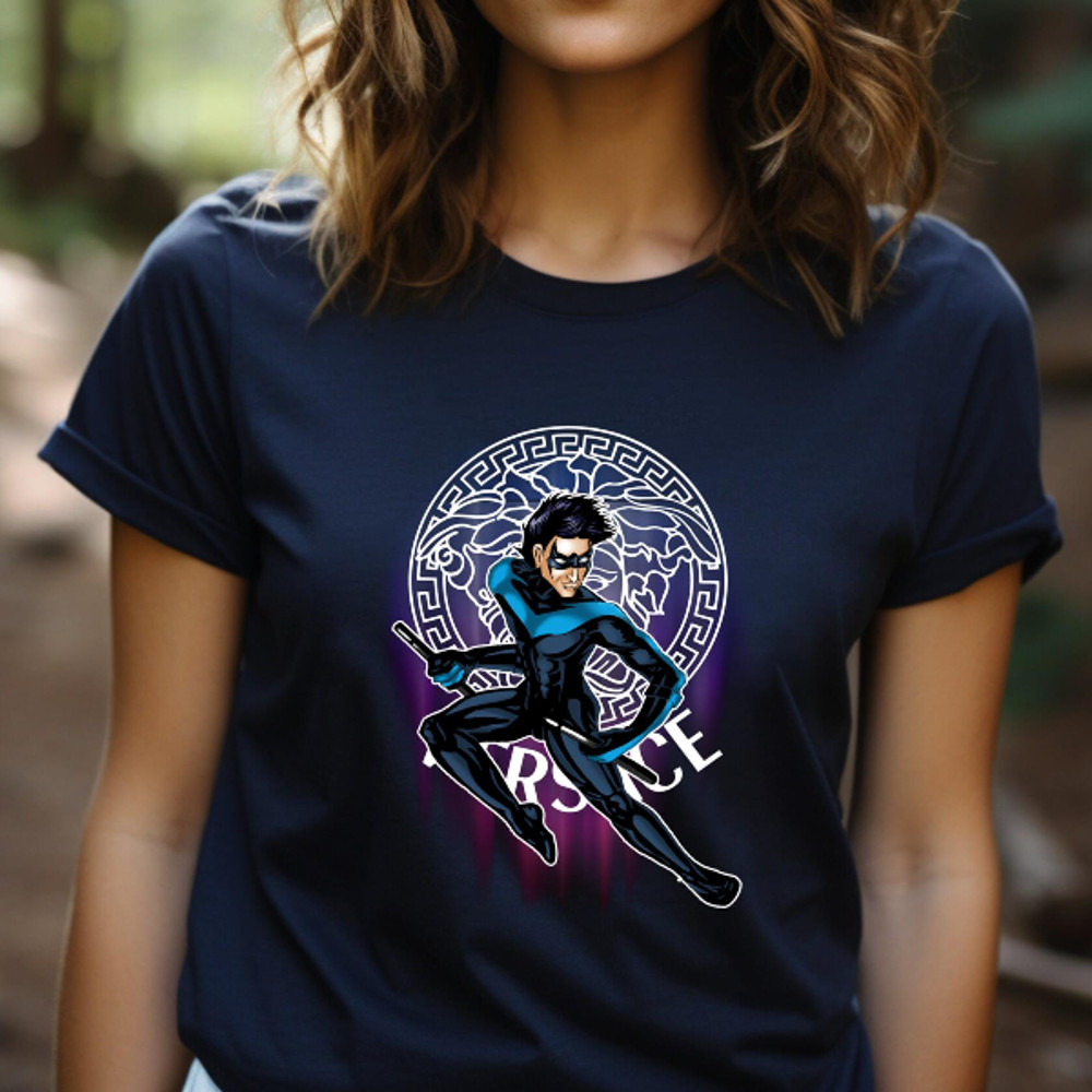 Dick Grayson Nightwing Versace Fan Gift TShirt05gnavy05gnavyjpg