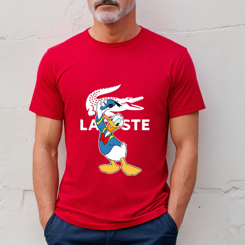 Donald Duck Disney Lacoste Fan Gift TShirt03red03redjpg