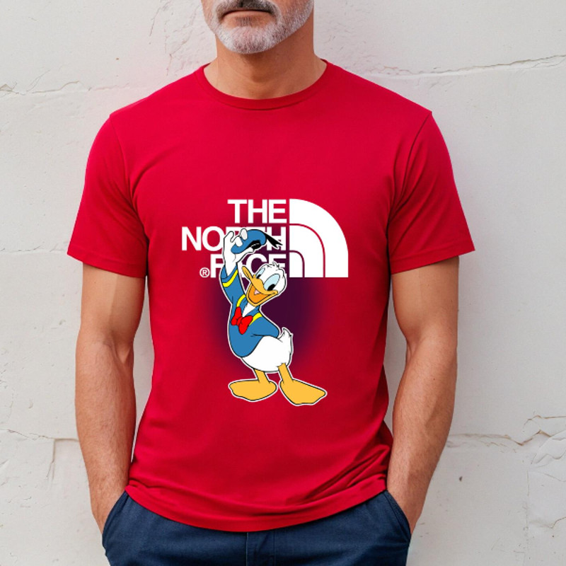 Donald Duck  Disney The North Face Fan Gift TShirt03red03redjpg