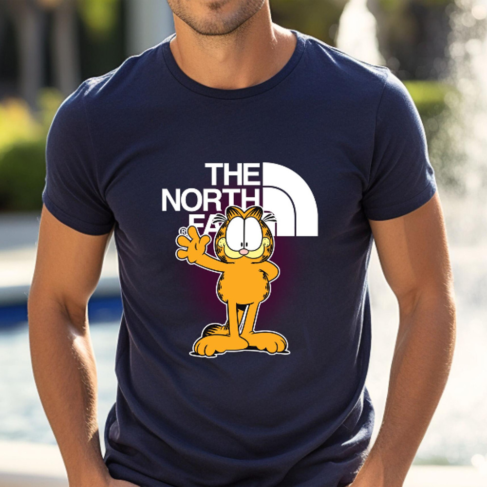 Garfield The North Face Fan Gift TShirt02navy02navyjpg