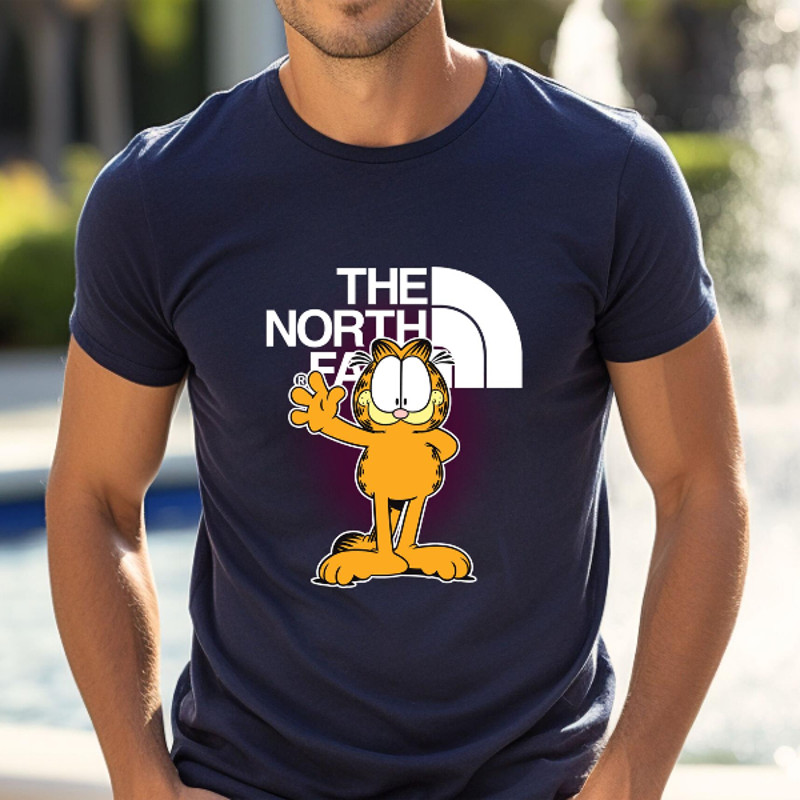 Garfield The North Face Fan Gift TShirt02navy02navyjpg