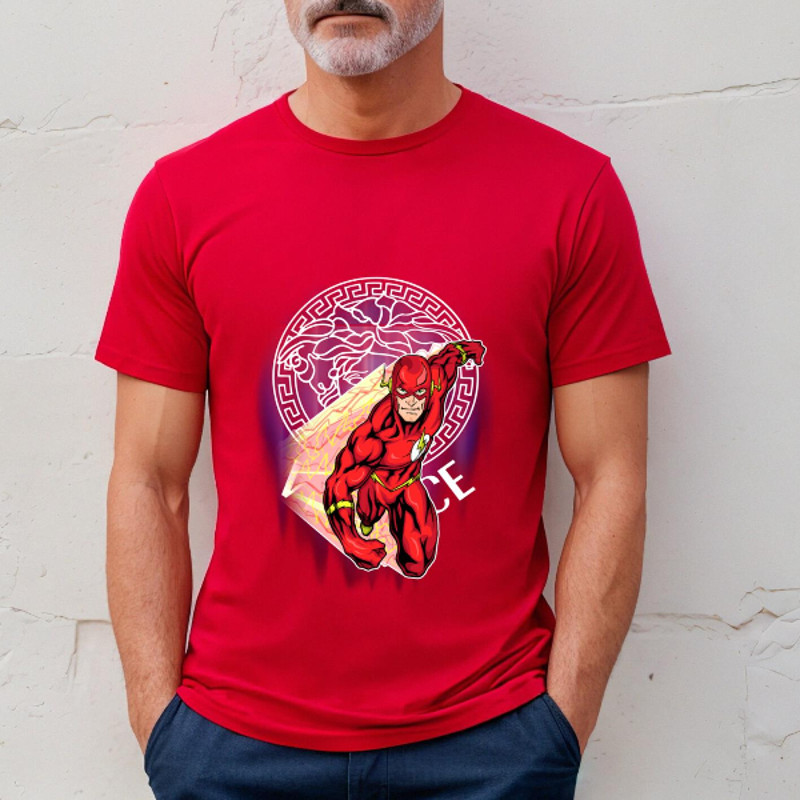 Flash Versace Fan Gift TShirt03red03redjpg