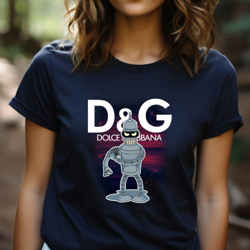 Futurama Bender Dolce Gabbana Fan Gift TShirt05gnavy05gnavyjpg