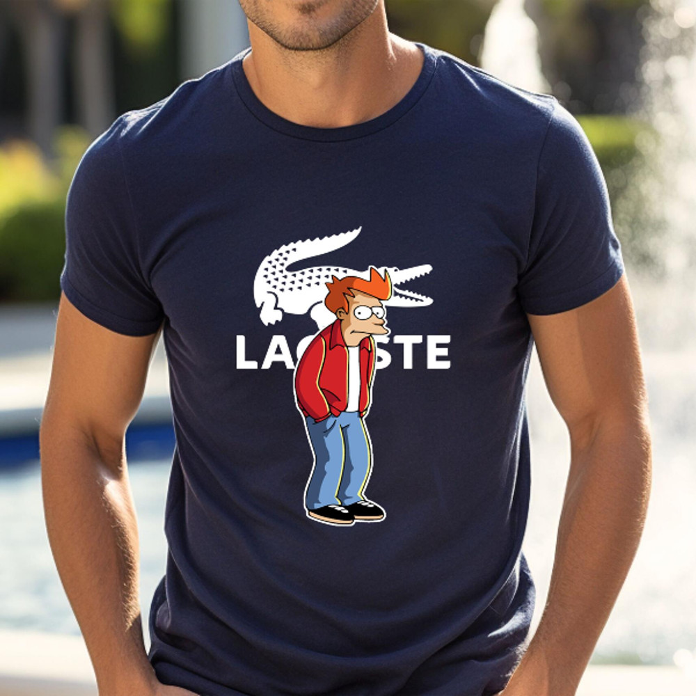 Futurama Fry Lacoste Fan Gift TShirt02navy02navyjpg