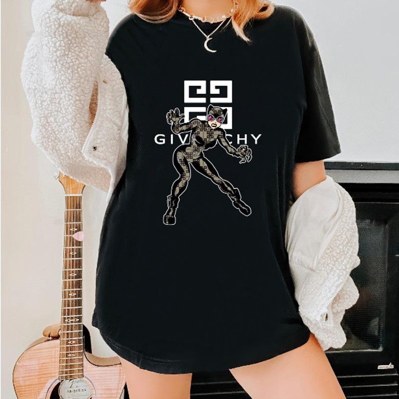 Givenchy Catwoman Fan Gift TShirt04gblack04gblackjpg