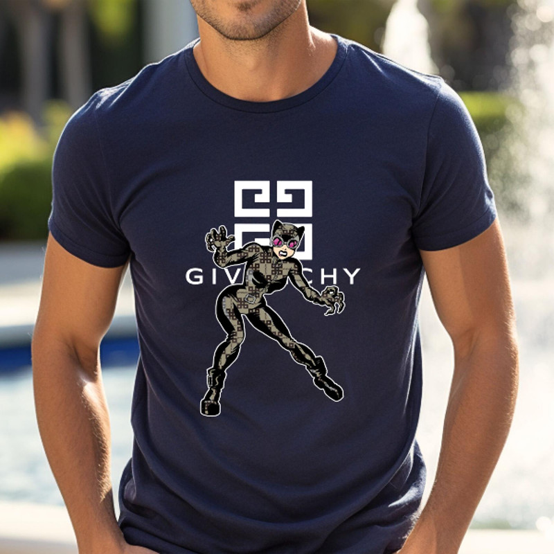 Givenchy Catwoman Fan Gift TShirt02navy02navyjpg