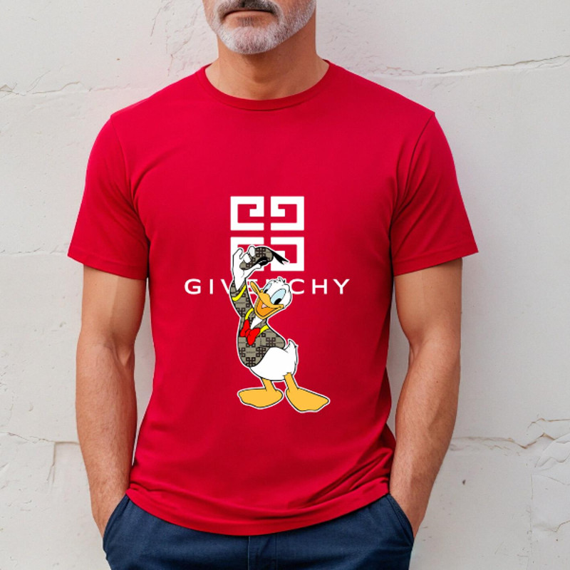 Givenchy Donald Duck  Disney Fan Gift TShirt03red03redjpg