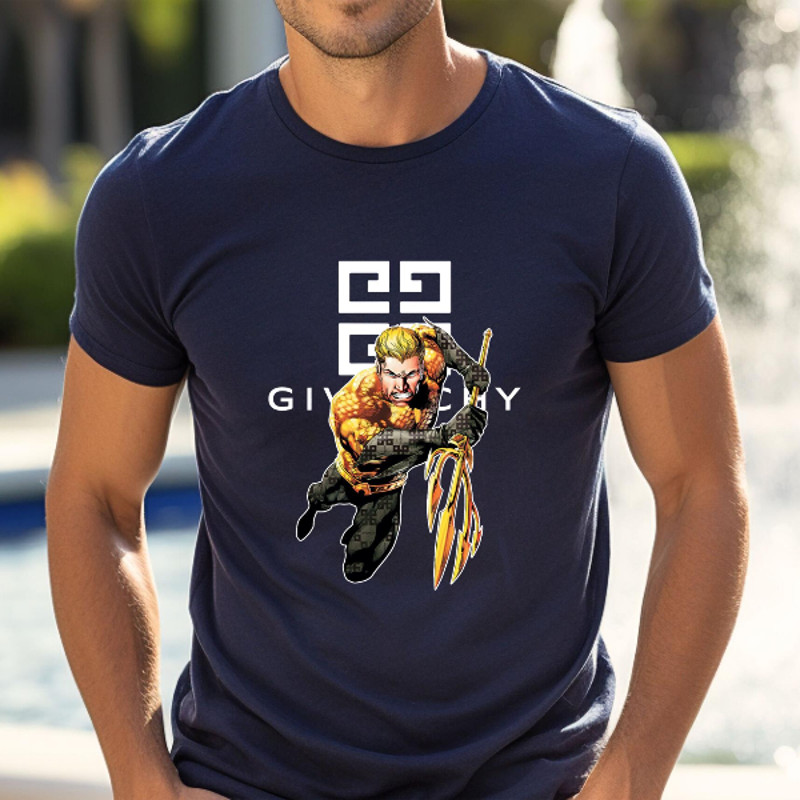Givenchy Aquaman Fan Gift TShirt02navy02navyjpg