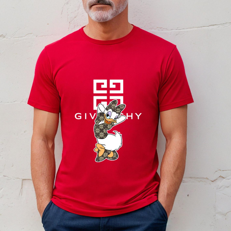 Givenchy Daisy Duck  Disney Fan Gift TShirt03red03redjpg