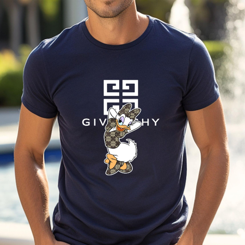 Givenchy Daisy Duck  Disney Fan Gift TShirt02navy02navyjpg