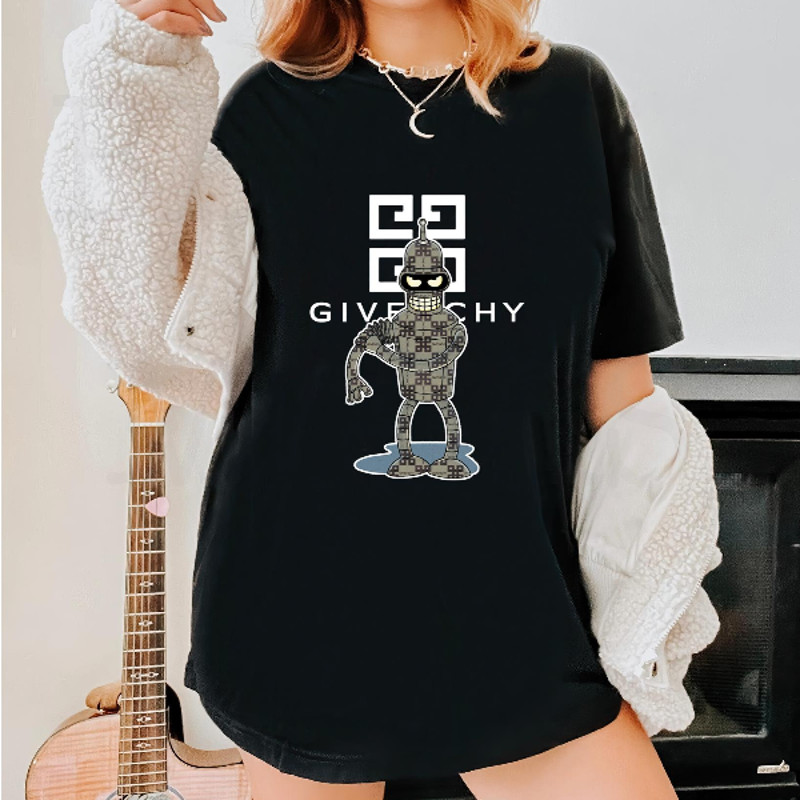 Givenchy Futurama Bender Fan Gift TShirt04gblack04gblackjpg