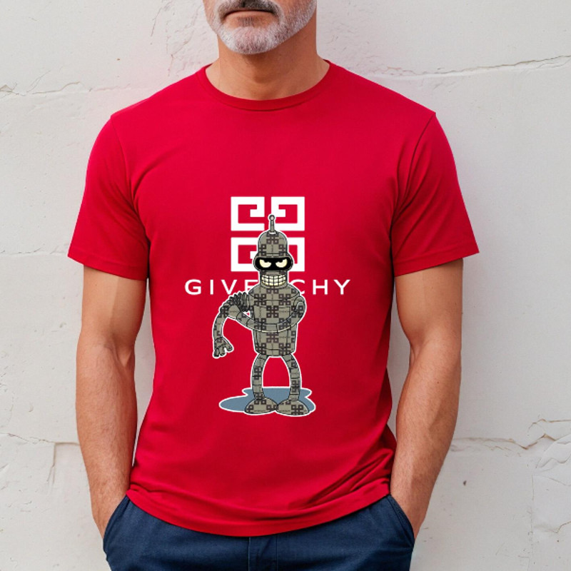 Givenchy Futurama Bender Fan Gift TShirt03red03redjpg