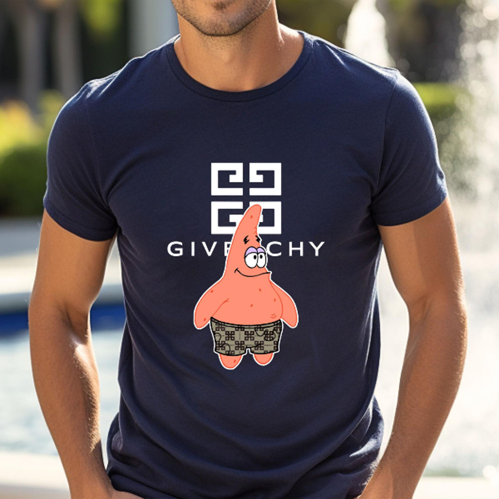 Givenchy Patrick Star Fan Gift TShirt02navy02navyjpg