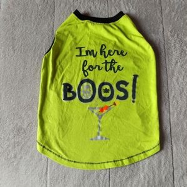 I'm Here For The Boos Halloween Pet Tee Large (3).jpg