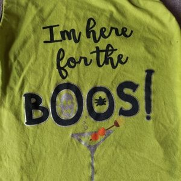 I'm Here For The Boos Halloween Pet Tee Large (4).jpg
