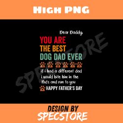 funny happy fathers day from dog treats to dad quote png, dad png, high png, digital download