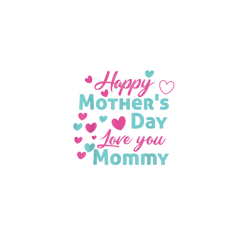 happy mothers day mommy shirt for mom kids