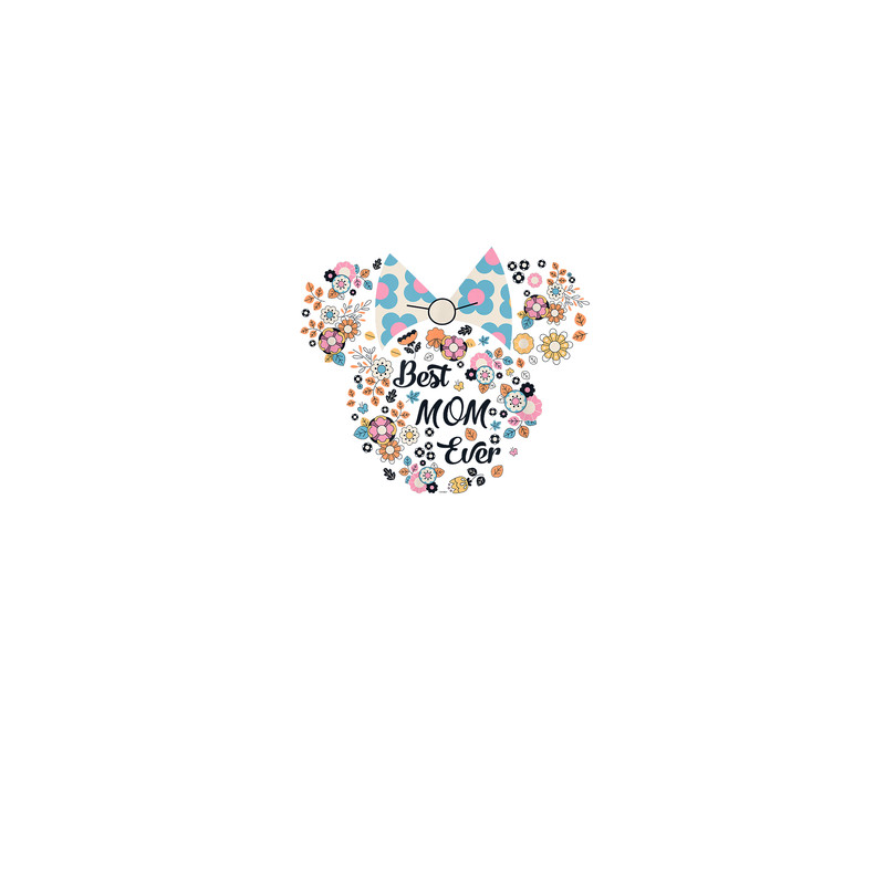 Disney Minnie Mouse Best Mom Ever Icon Flowers Mothers Day.png