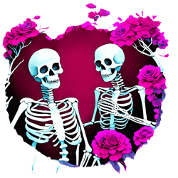 skeletons celebrating a holiday png
