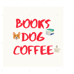 books dogs coffee