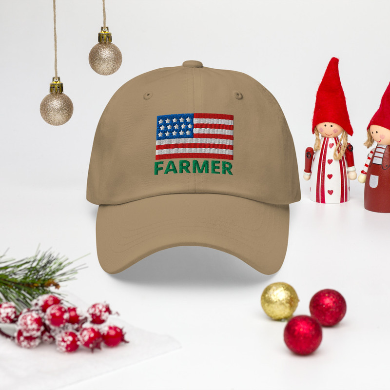Christmas Farmers Hats USA Farming Hats With USA American Flag Farmhouse Cap Dad Hat Gift Mens Farm 3
