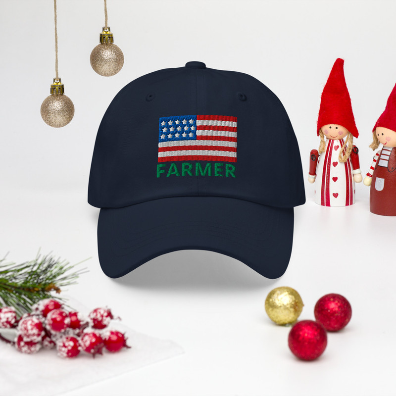 Christmas Farmers Hats USA Farming Hats With USA American Flag Farmhouse Cap Dad Hat Gift Mens Farm 5