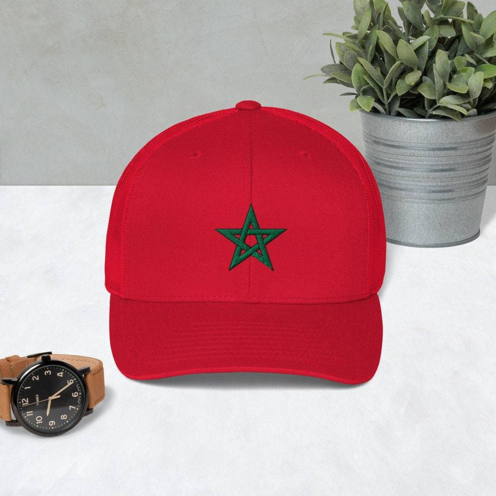 Cap Flag Morocco Hat Flag Moroccan Best Gift For A Moroccan Friend Moor Hat Cap Moorish Morocco 4