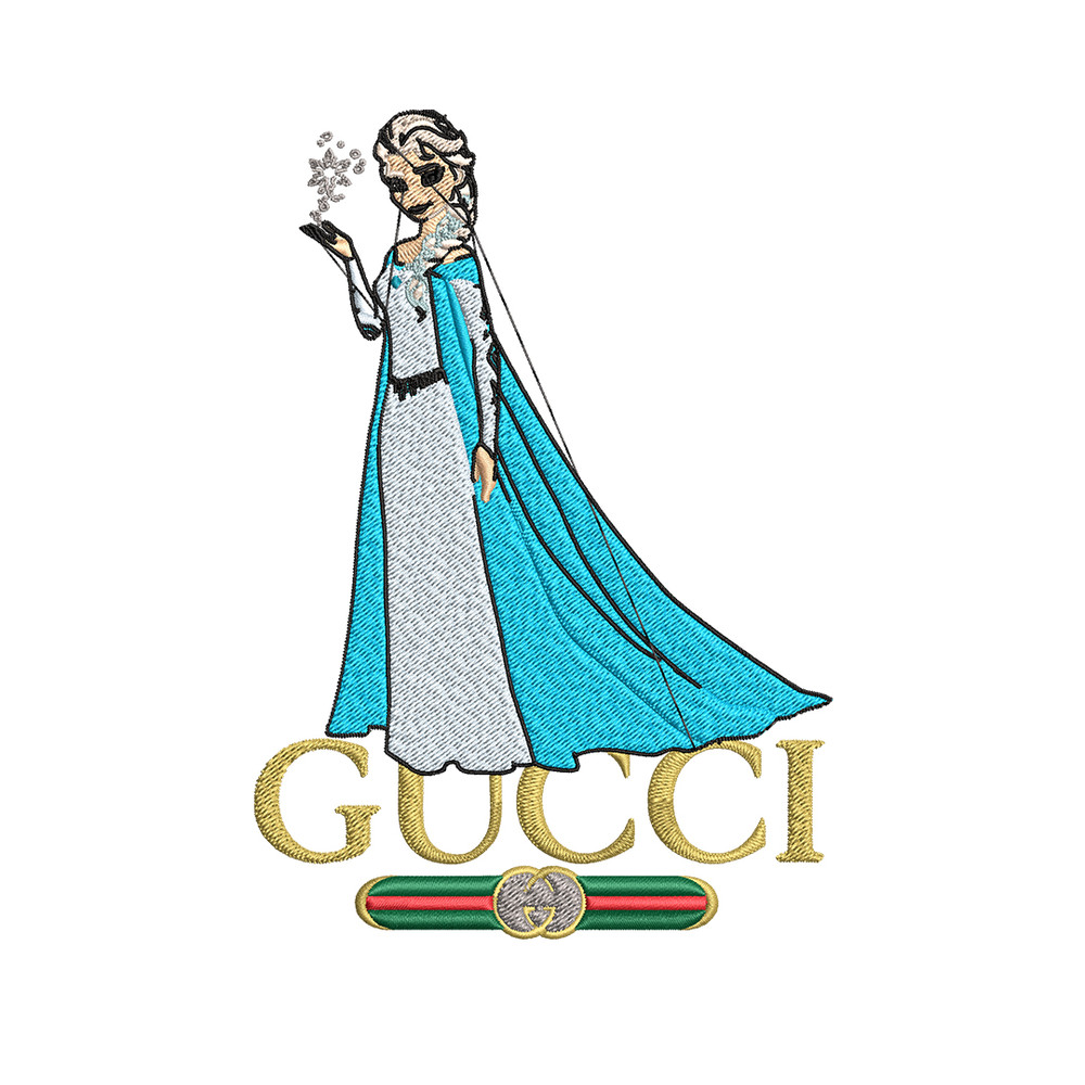 Elsa Gucci logo Embroidery design, Elsa Gucci logo Embroidery, cartoon design, Embroidery File, Digital download..jpg