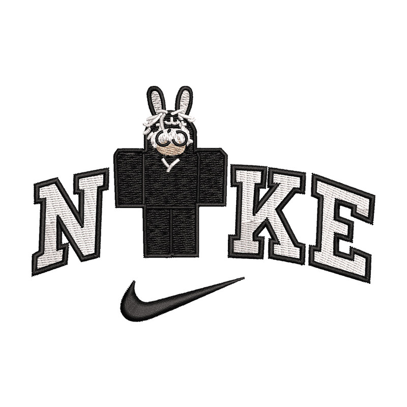 Nike bunny lego embroidery design, Bunny embroidery, Nike design, Embroidery shirt, Embroidery file, Digital download.jpg