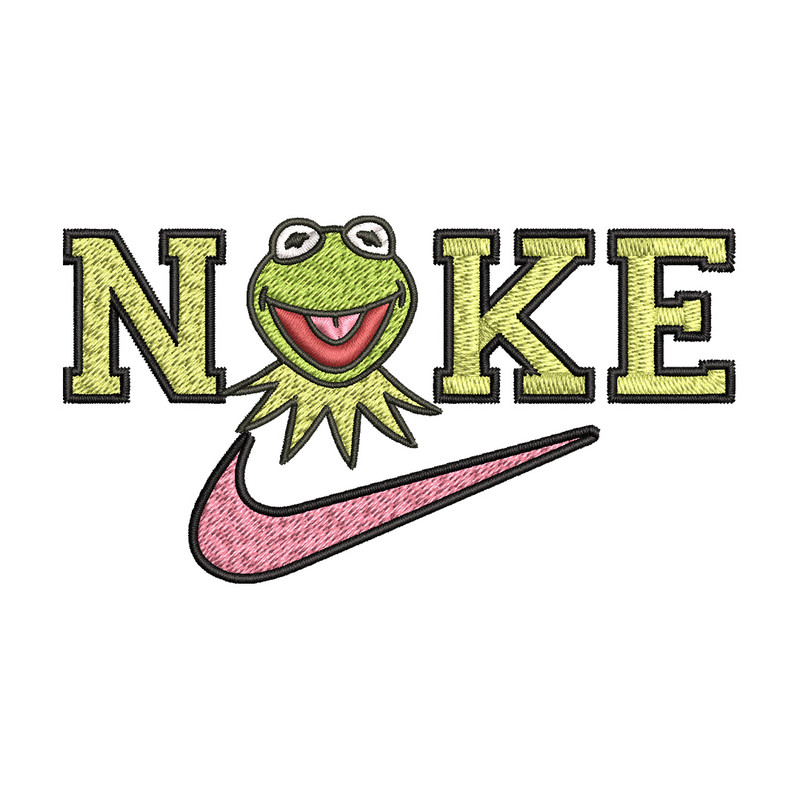 Nike frog Embroidery Design, Brand Embroidery, Nike Embroidery, Embroidery File, Logo shirt, Digital download.jpg