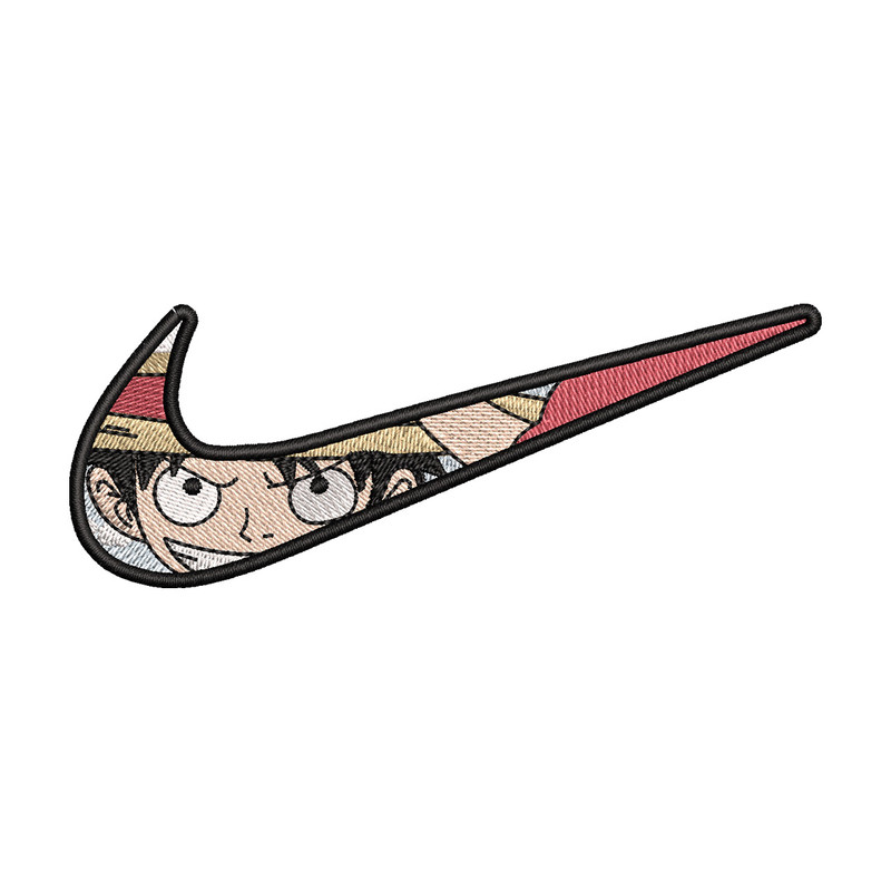 Nike luffy smile embroidery design, One piece embroidery,Nike design,Embroidery shirt, Embroidery file, Digital download.jpg