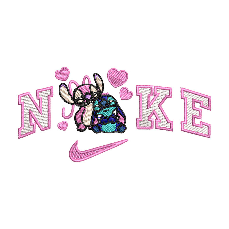 Nike stitch love embroidery design, Stitch embroidery, Nike design, Embroidery file,Embroidery shirt, Digital download.jpg
