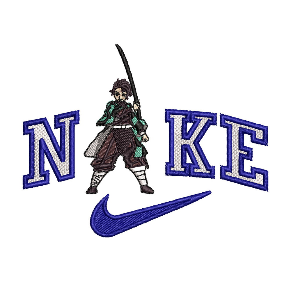 Nike tanjiro embroidery design, Nike embroidery, Anime design, Embroidery shirt, Embroidery file, Digital download.jpg