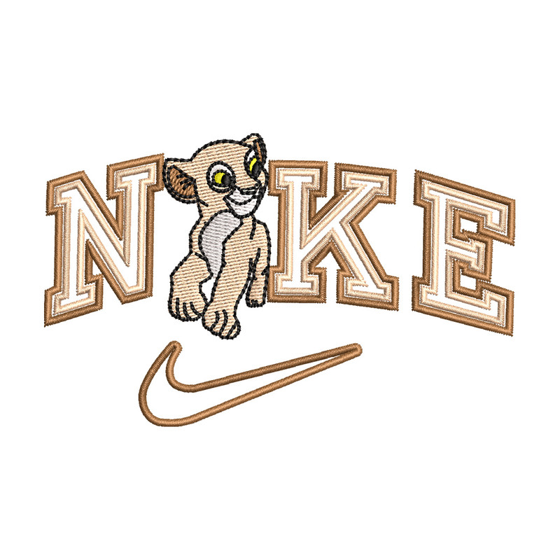 Nike tiger embroidery design, Lion king embroidery, Nike design,Embroidery file,Embroidery shirt,Digital download.jpg