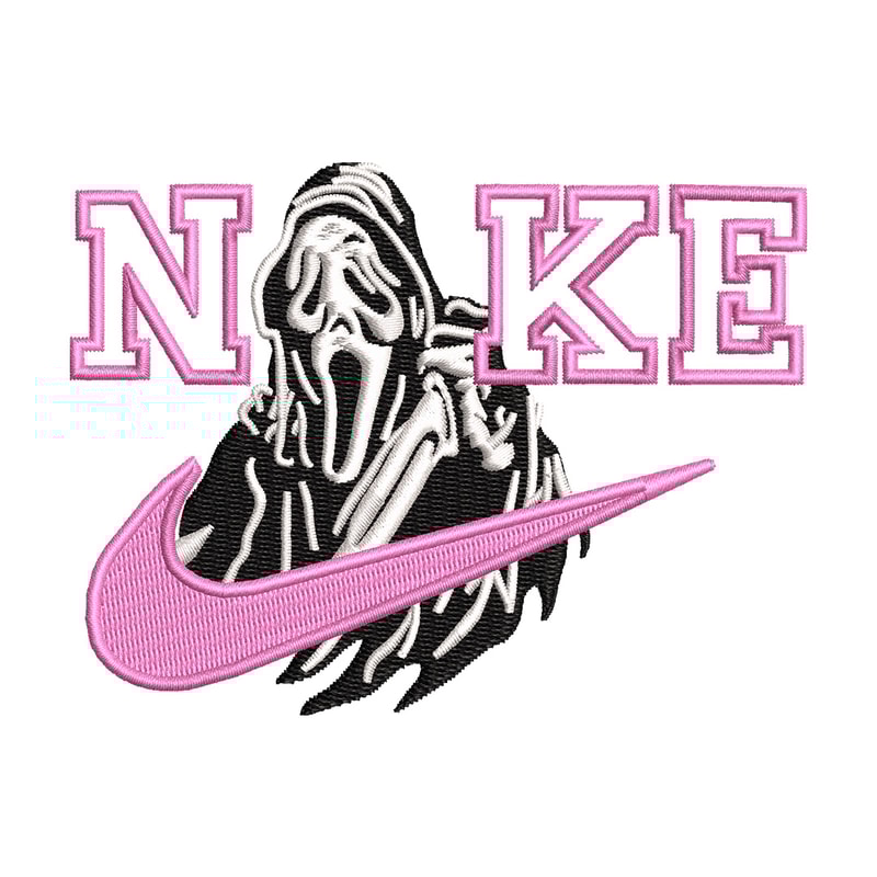 Nike ghost embroidery design, Horror embroidery, Nike design, Embroidery shirt, Embroidery file, Digital download.jpg