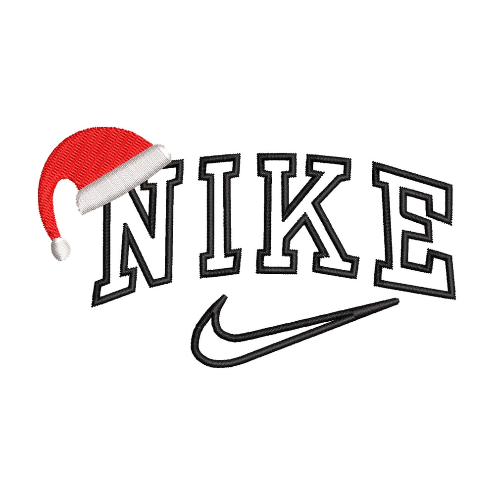 Nike hat embroidery design, Chrismas embroidery, Nike design, Embroidery shirt, Embroidery file, Digital download.jpg