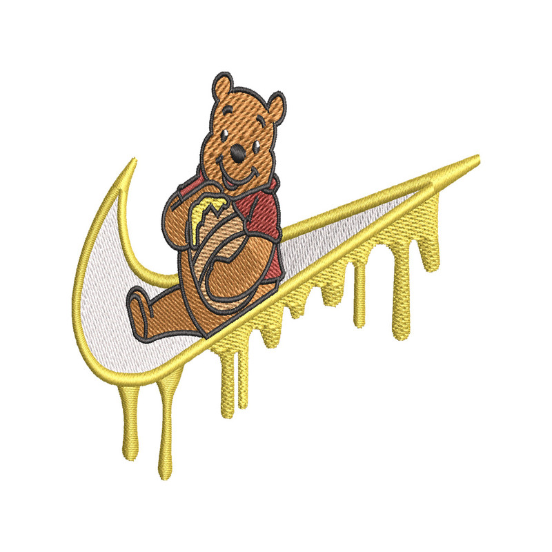 Nike Winnie the Pooh embroidery design, cartoon embroidery, Nike design, embroidery file, logo shirt, Digital download..jpg