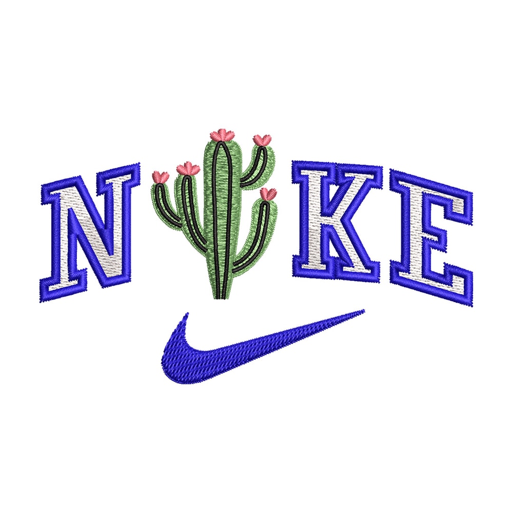 Nike x cactus embroidery design, Cactus embroidery, Nike design,Embroidery shirt, Embroidery file, Digital download.jpg