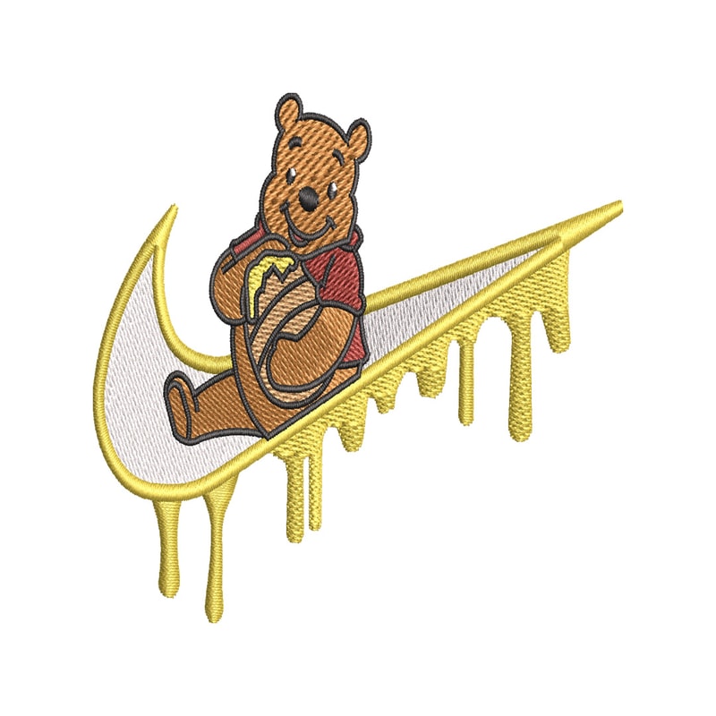 Nike Winnie the Pooh embroidery design, cartoon embroidery, Nike design, embroidery file, logo shirt, Digital download..jpg