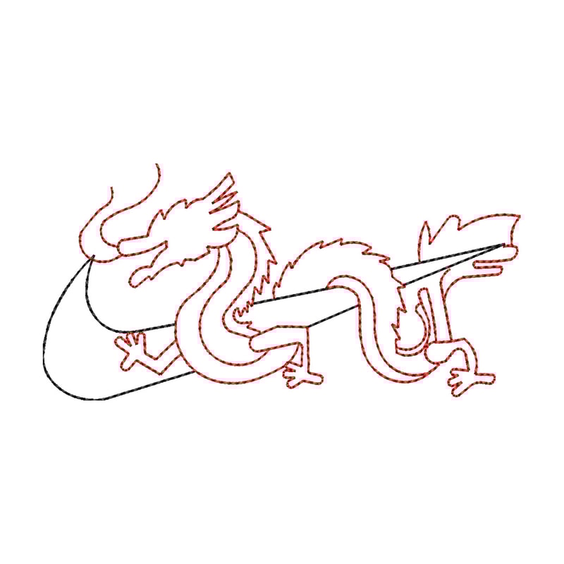 Nike x dragon asian embroidery design, Dragon embroidery, Nike design,Embroidery shirt,Embroidery file, Digital download.jpg