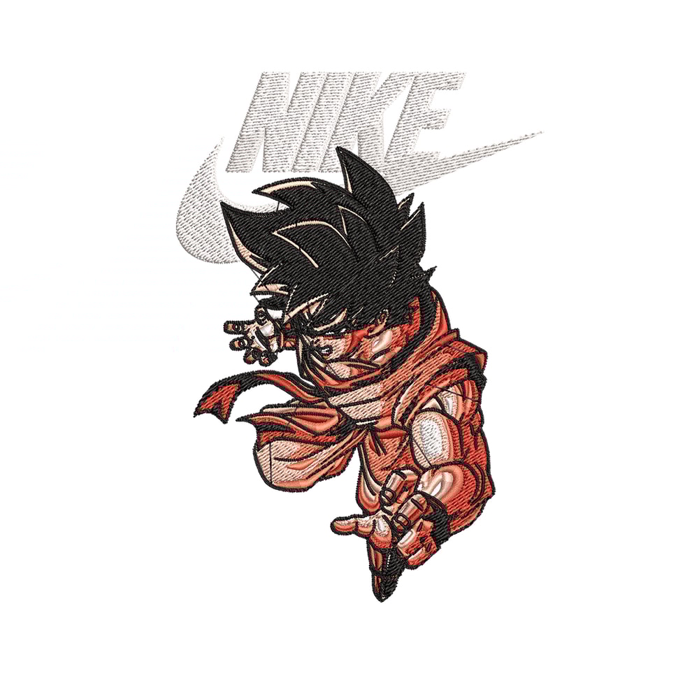 Son Goku Nike Embroidery design, Dragon ball Embroidery, Nike design, anime shirt, Embroidery file, Instant download.jpg