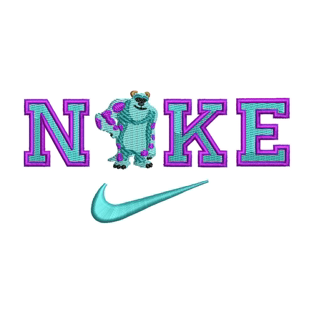 Sullivan x nike embroidery design, Disney embroidery, Embroidery file, Embroidery shirt, Nike design, Digital download.jpg