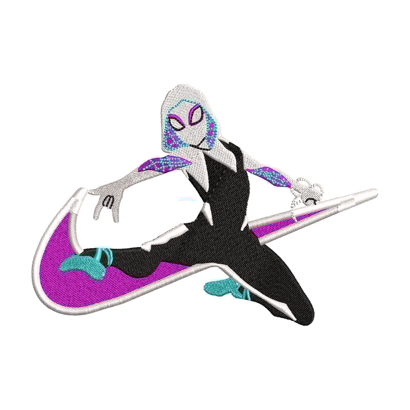 Superhero Nike embroidery design, Nike Spiderwen embroidery, Nike design, movie design, logo shirt, Digital download.jpg