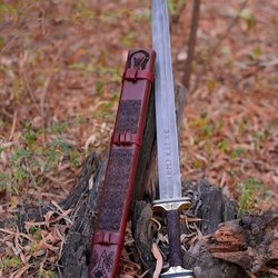 Viking Sword, Hand Forged Medieval Viking Sword, Battle Ready With Scabbard,gift for her,viking gift,vikings,dad gift