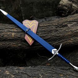 lord of the rings aragorn strider ranger sword metal, lotr glamdring sword with premium scabbard,gift for her,swords